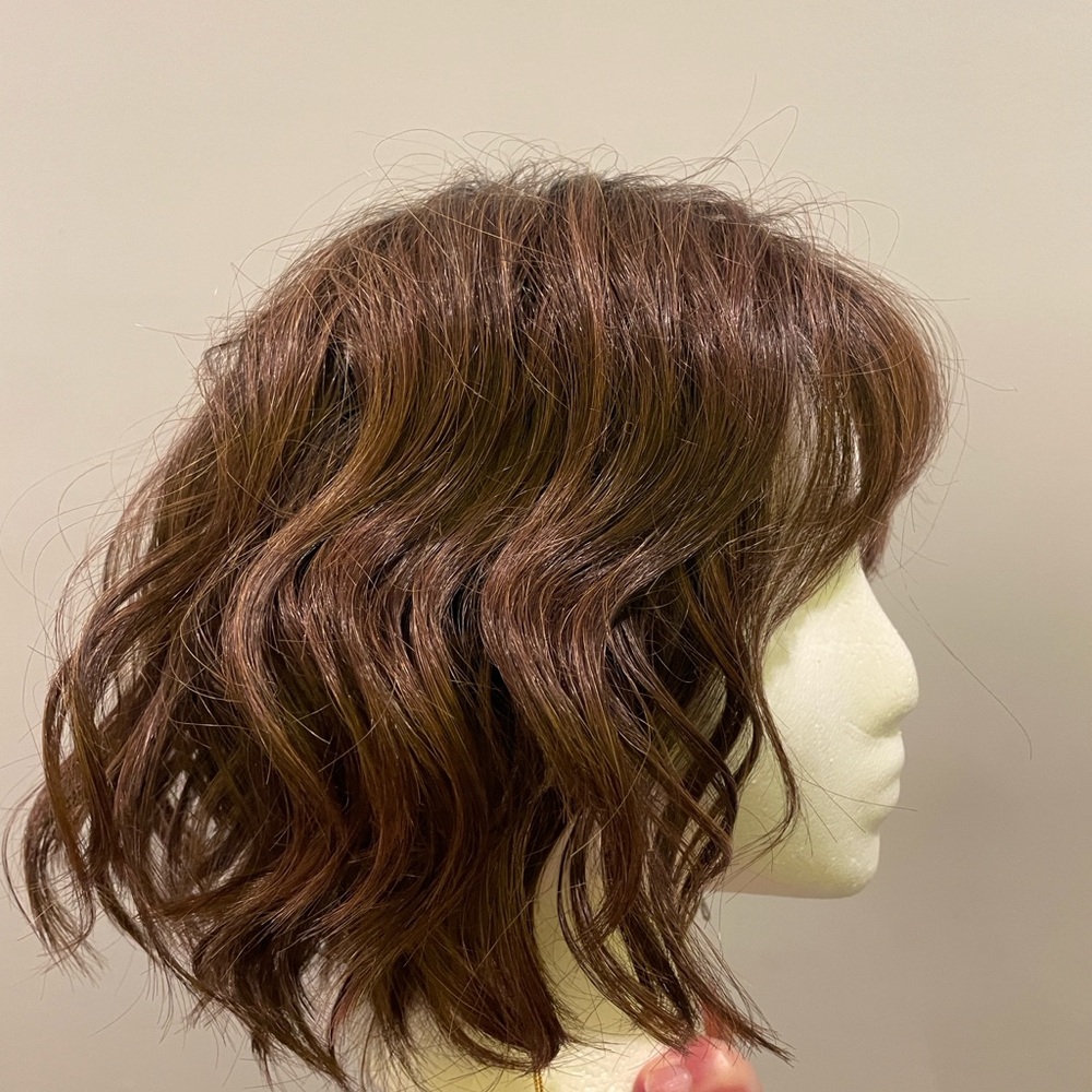 Belle Tress NWT Morning Storm in Brown with caramel -heat friendly wig Bangs